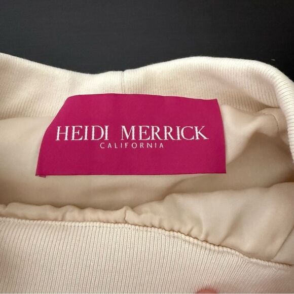 Heidi Merrick Sweater Womens Sz M Ivory Sherpa Long Sleeve Crew Neck Winter - Picture 9 of 12